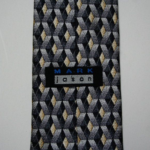 Vintage Mark Jason 100% Silk Tie - Picture 2 of 2